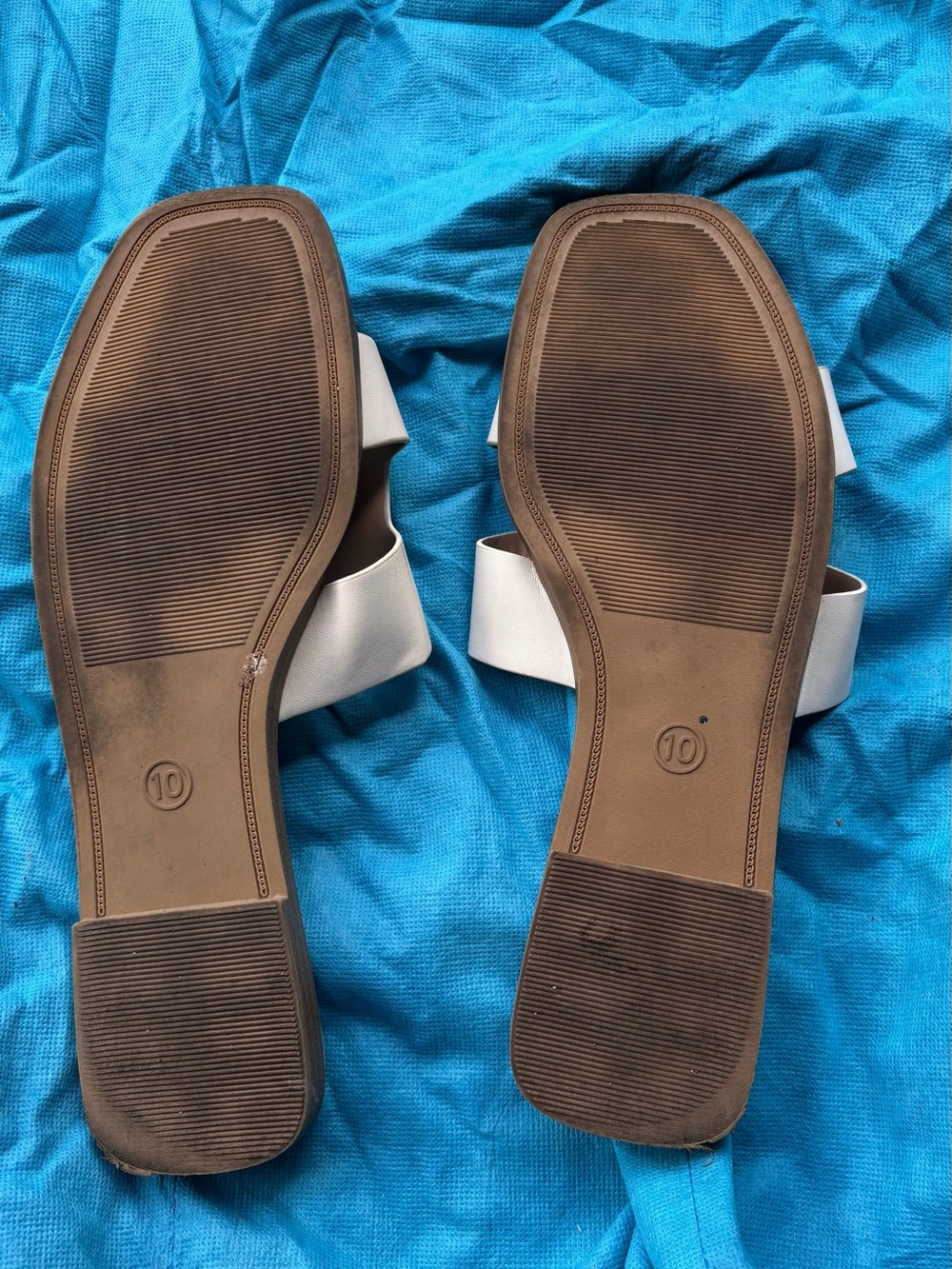 A New Day White Nina Slide Sandals size 10 - Picture 5 of 8